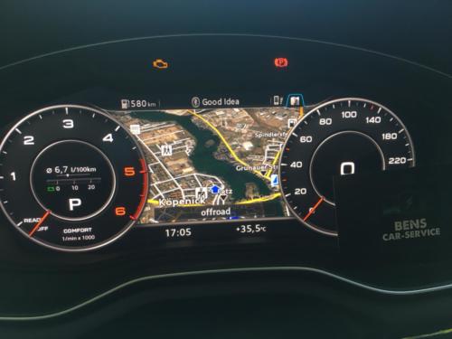 Audi A5 virtual cockpit Google Maps